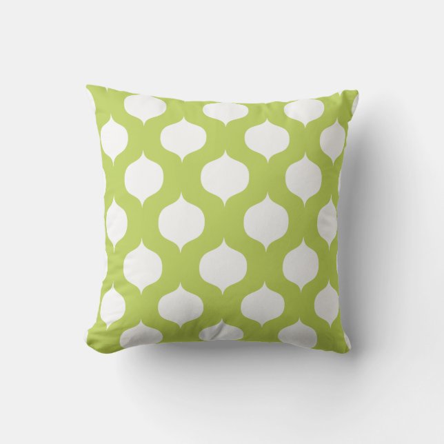 Cool Lime Motif marocain Coussins extérieurs (Recto)