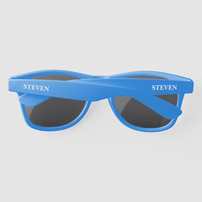 COOL ! 😎 Lunettes de soleil bleues personnalisées (Dos)