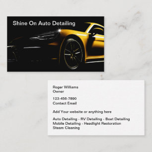Cool Luxury Auto Detail Cartes de visite