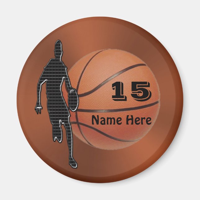 Cool Magnets de basket-ball personnalisés pour l'é (Devant)