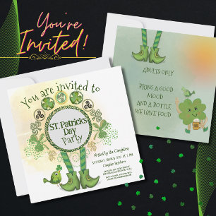 Cool Main tirée St. Patrick Day Party Invitation