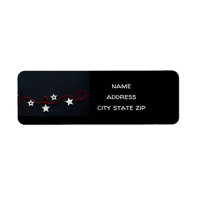 **COOL MERRY CHRISTMAS** ÉTIQUETTE D'ADRESSE DE RE (Devant)