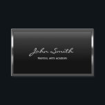 Cool Metal Border Carte de visite des arts martiau<br><div class="desc">Carte de visite Cool des arts martiaux à la frontière des métaux.</div>