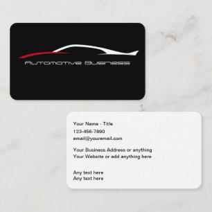 Cool Moderne Automotive Services Cartes de visite