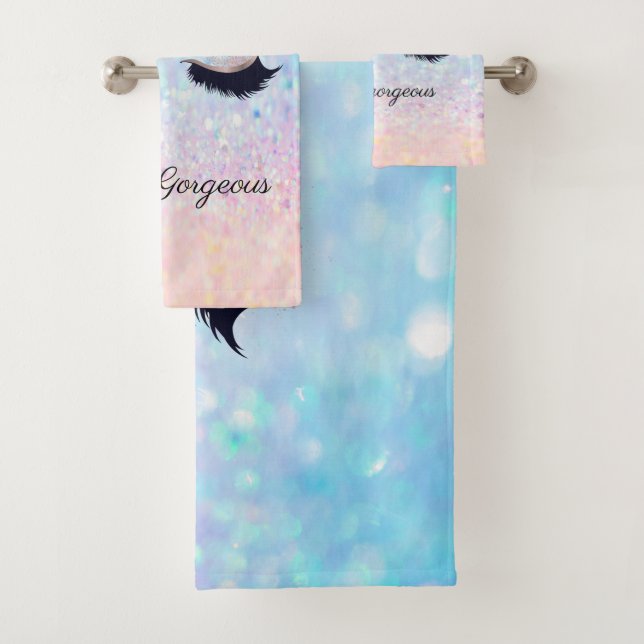 Cool moderne Bokeh Ombre Faux Lashes (En situation)