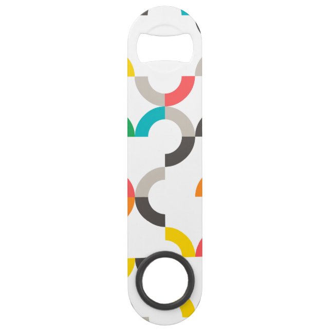 Cool, moderne, coloré, géométrique circulaire tend (Devant)
