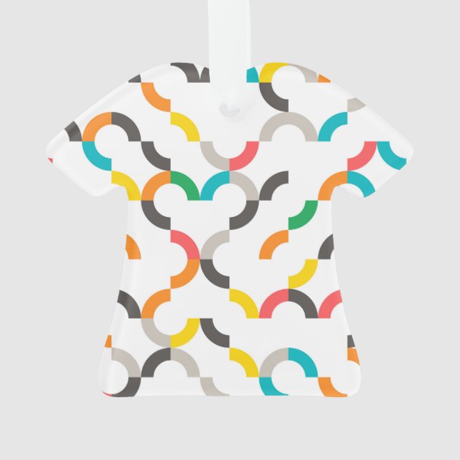 Cool, moderne, coloré, géométrique circulaire tend (dos)
