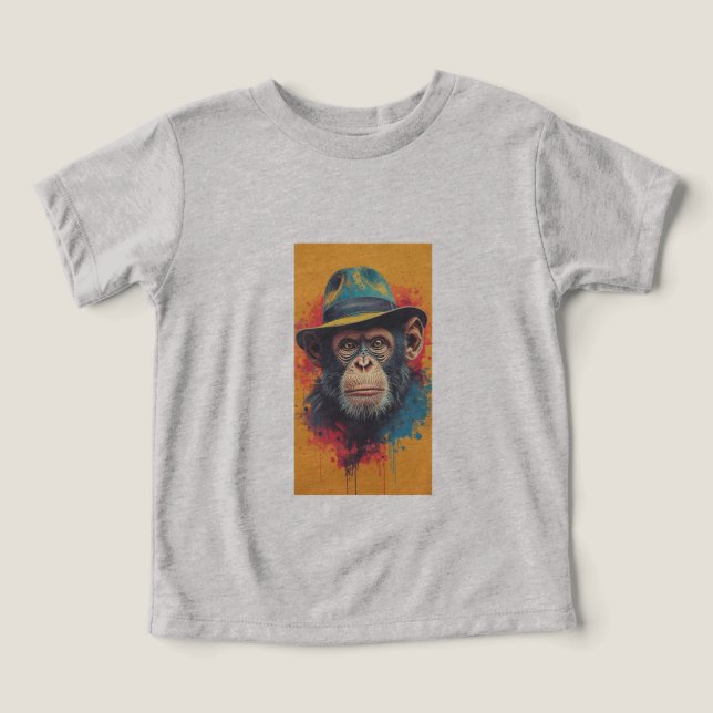 Cool Monkey Casquette Graphic T-shirt (Design Recto)