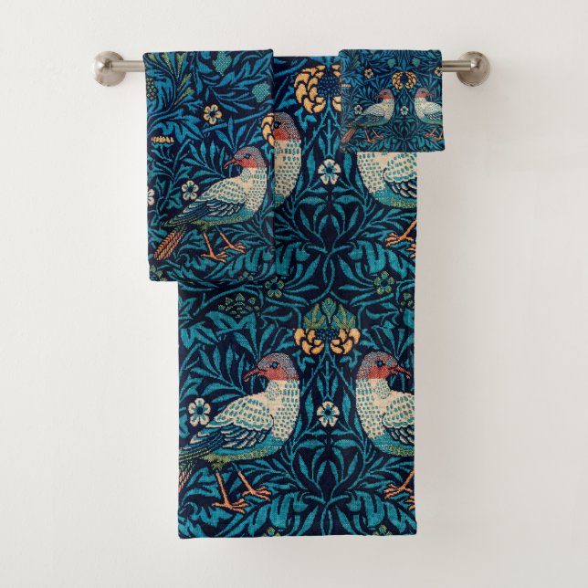 Cool motif William Morris Oiseaux Fraise Bleu (En situation)