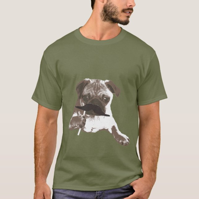 Cool Mustache Papa Carlin T-shirt (Devant)