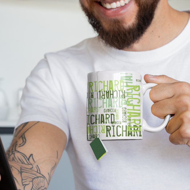 cool & nom moderne de chaux, tasse de typographie (Créateur téléchargé)