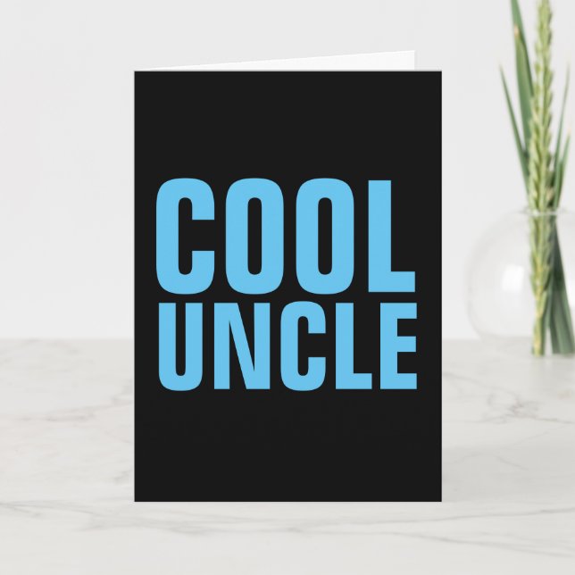 COOL ONCLE HEUREUX ANNIVERSAIRE CARTES DE SALUT (Devant)