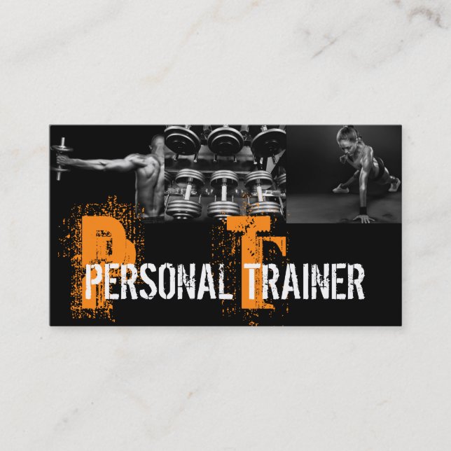 Cool Personal Trainer Salle de gym Carte de visite (Devant)