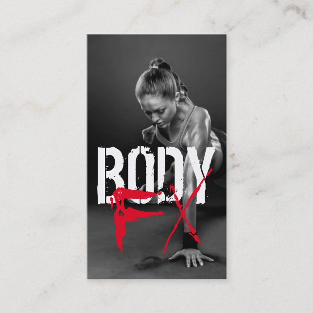 Cool Personal Trainer Salle de gym Carte de visite (Devant)