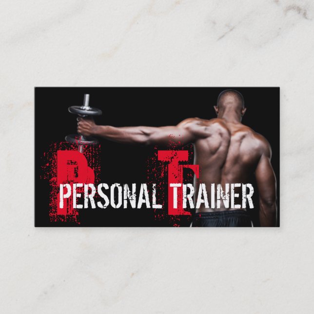 Cool Personal Trainer Salle de gym Carte de visite (Devant)