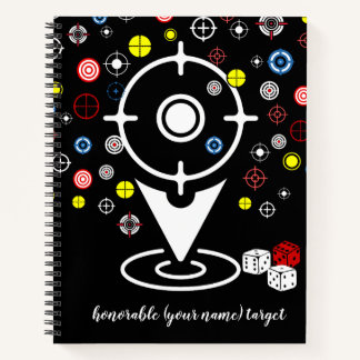 Cool personnalisé cible notbook journal étudiant