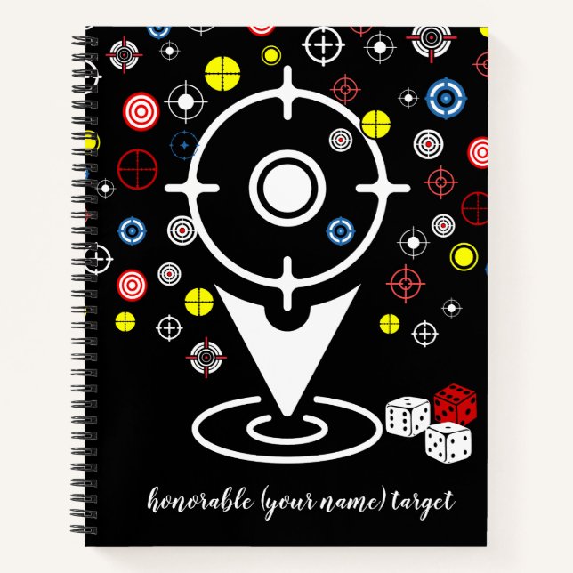 Cool personnalisé cible notbook journal étudiant (Devant)