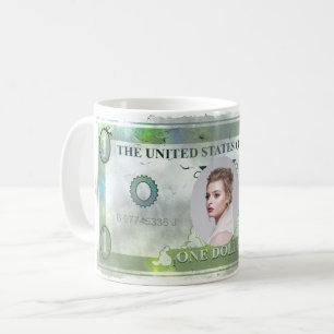 COOL ! Photo Mug personnalisé — Faux Dollar Bill D