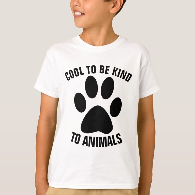 COOL POUR ÊTRE GENTIL POUR LES ANIMAUX T-shirts po (Devant)