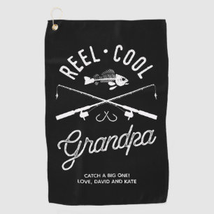 Cool Reel Grand-père personnalisé serviette de pêc