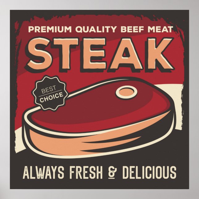 cool rétro Boucher vintage Poster (Devant)