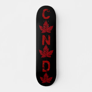 Cool Retro Canada Skateboard Feuille d'érable Vint