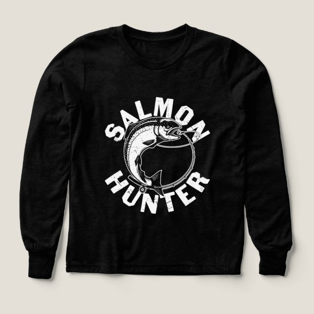 Cool Saumon Hunter garçons pêche mot art (Motif recto)