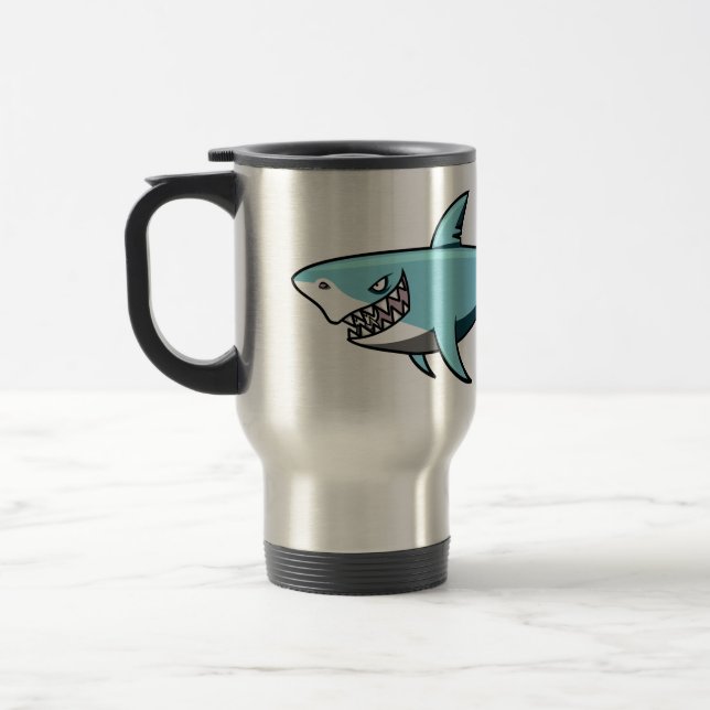 Cool Shark nom personnalisé tasses (Gauche)