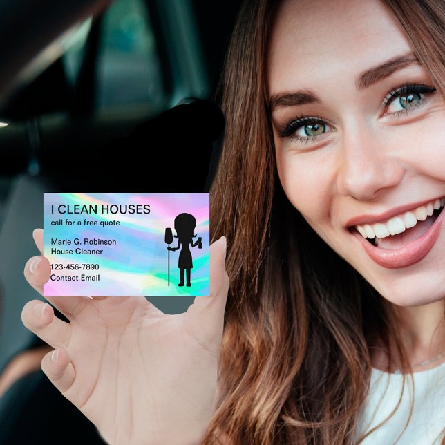 Cool Simple Maison Nettoyage Cartes de visite dome (Créateur téléchargé)