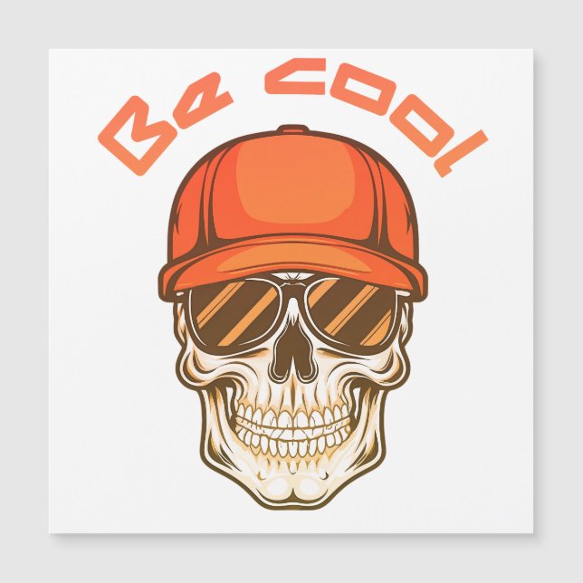 Cool Skull with Cap and Sunglasses (Devant)