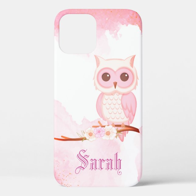 Cool tendance Chouette rose Coque-Mate coque iphon (Verso)