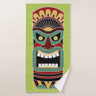 Cool Tiki Totem de bain personnalisé couleur serv
