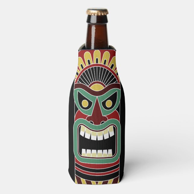 Cool Tiki Totem nom personnalisé glacière (Bottle Devant)