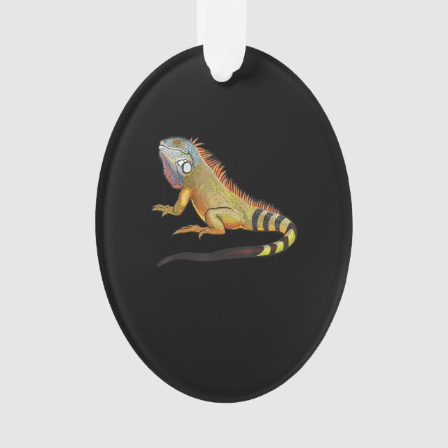 Cool Tropical Iguana Lizard, Cadeau pour animaux (devant)