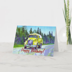 COOL TRUCK Funny Trucker Cartes d'anniversaire