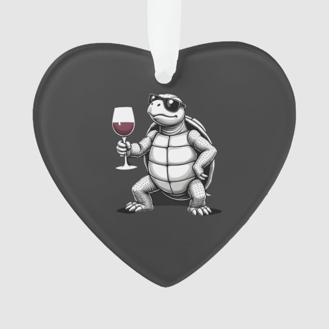 cool turtle drinking red wine art print_1 (4) (devant)