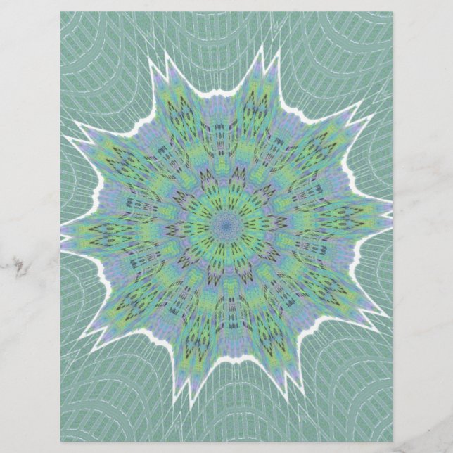 Cool vert motif floral (Devant)