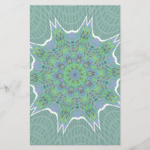 Cool vert motif floral