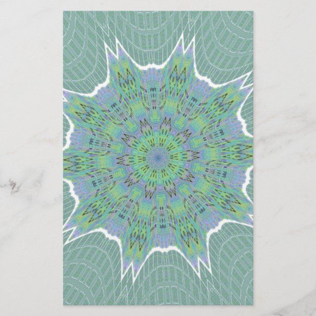 Cool vert motif floral (Devant)