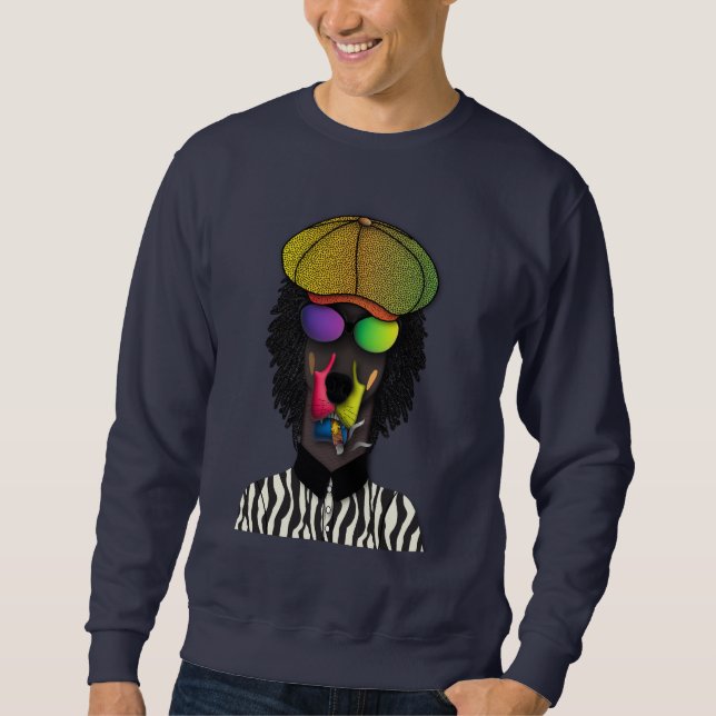 "Cool Vibes Only" Urban Doberman Sweatshirt (Devant)