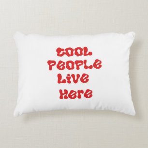 cool vivent ici accent coussin