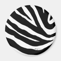 Cool Zebra Stripes Arrondi Magnet