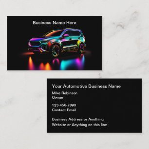 Coolest Automotive Services Style Carte de visite