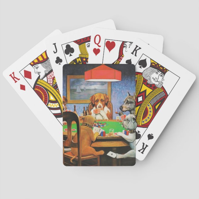 Coolidge Classique Vintage Jeu de Poker Chien Art (dos)