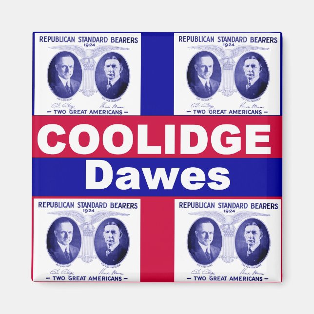 Coolidge-Dawes 1924 Magnet (Devant)