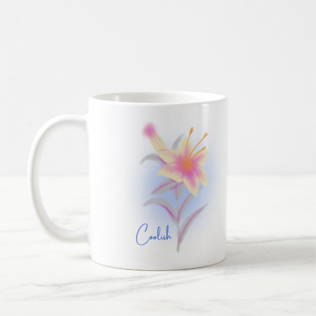 Coolish Lily Bloom mug (Gauche)
