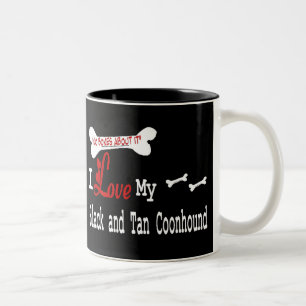 Coonhound Noir Et Tan (I Love) Mug
