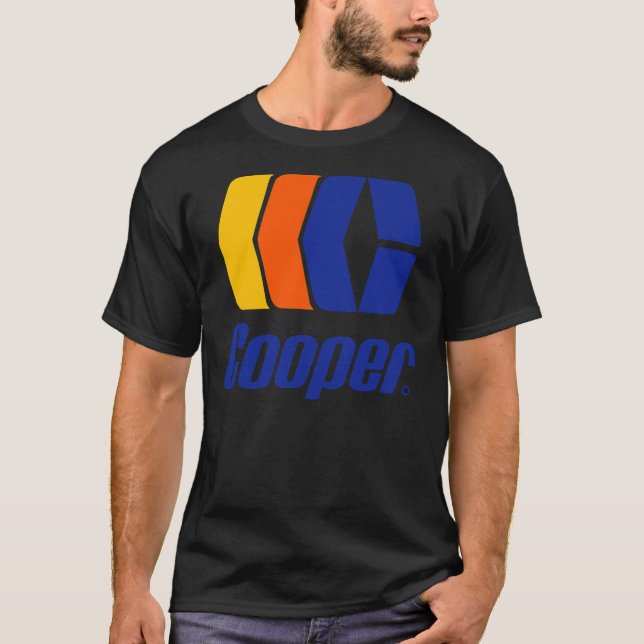 Cooper Retro Logo de hockey sur glace 3 T-shirt Es (Devant)