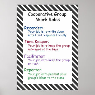 Cooperative Group Work Rules Poster