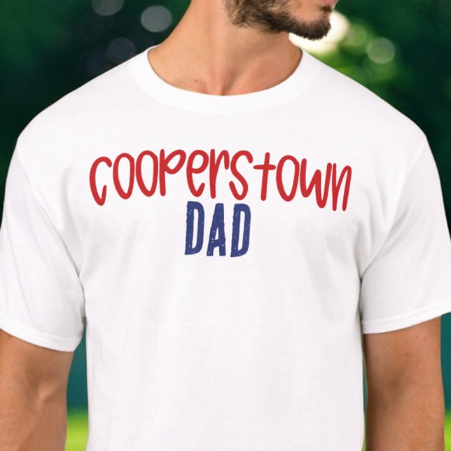 Cooperstown Dad Daddy Baseball Tournament  T-Shirt (Créateur téléchargé)